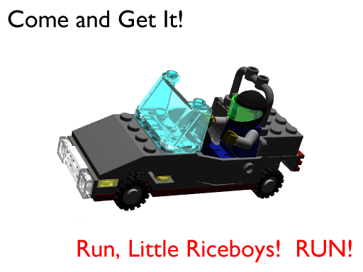 POV-Ray Rendering of a Lego Car